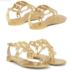 Giuseppe Zanotti 20th Anniversary Amira Jewel Collection Flat Sandals 41 US11